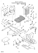 UNIT Diagram and Parts List for KSRB25QGBL01  KitchenAid Refrigerator