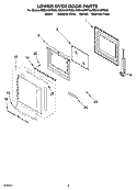 Part Location Diagram of 9760564 Whirlpool Door Hinge - Left Side - Gray