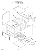 OVEN Diagram and Parts List for FGP305EN4  Roper Range