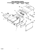 TOP VENTING PARTS, OPTIONAL PARTS Diagram and Parts List for GMC305PRB00  Whirlpool Microwave Oven Combo