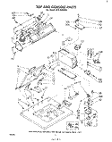 TOP AND CONSOLE Diagram and Parts List for CFA2500W5  Whirlpool Washer