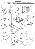 UNIT PARTS Diagram and Parts List for KSRS25RSMS01  KitchenAid Refrigerator
