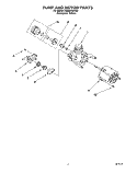 PUMP AND MOTOR Diagram and Parts List for DU806CWDQ0  Whirlpool Dishwasher