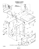 CABINET Diagram and Parts List for DP8500XTN1  Whirlpool Dishwasher