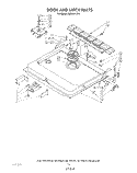 DOOR AND LATCH Diagram and Parts List for KUDS21CS2  KitchenAid Dishwasher