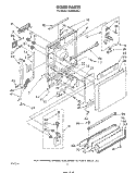 DOOR Diagram and Parts List for DU9500XR2  Whirlpool Dishwasher