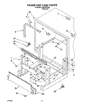 FRAME AND TANK Diagram and Parts List for KUDJ230YAL2  KitchenAid Dishwasher