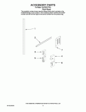 ACCESSORY PARTS Diagram and Parts List for KUDD03DTPA1  KitchenAid Dishwasher
