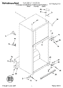 CABINET Diagram and Parts List for KTRS22MGBL01  KitchenAid Refrigerator