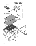 SHELF, LIT/OPTIONAL Diagram and Parts List for RT16VKXBL01  Roper Refrigerator