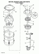 Part Location Diagram of WPW10242338 Whirlpool RING-TUB