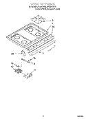 Part Location Diagram of 4363463 Whirlpool GRATE-BRNR