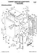 CABINET LINER AND DOOR PARTS Diagram and Parts List for KUIA15NRHS5  KitchenAid Ice Maker