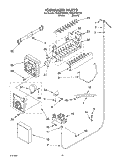 ICE MAKER, OPTIONAL Diagram and Parts List for TS25AFXKT00  Estate Refrigerator