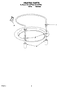 HEATER PARTS Diagram and Parts List for DU1048XTPS0  Whirlpool Dishwasher