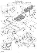 UNIT Diagram and Parts List for ET20HDXBN00  Whirlpool Refrigerator