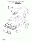 INTERIOR AND VENTILATION PARTS Diagram and Parts List for IMH16XSQ3  Whirlpool Microwave