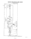 BRAKE AND DRIVE TUBE Diagram and Parts List for LA5430XTN0  Whirlpool Washer