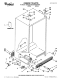 CABINET PARTS Diagram and Parts List for ED5KVEXVQ05  Whirlpool Refrigerator