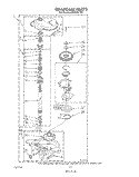 GEARCASE Diagram and Parts List for LA5510XTF0  Whirlpool Washer