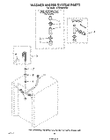 WASHER WATER SYSTEM Diagram and Parts List for LT4900XMW2  Whirlpool Washer Dryer Combo