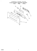 CONTROL PANEL Diagram and Parts List for KEMC378HBT1  KitchenAid Microwave Oven Combo