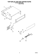 TOP GRILLE AND UNIT COVER PARTS Diagram and Parts List for KSSP48QKS02  KitchenAid Refrigerator