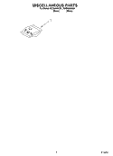 MISCELLANEOUS PARTS - OPTIONAL PARTS Diagram and Parts List for RUD5000KQ1  Roper Dishwasher