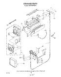 ICEMAKER Diagram and Parts List for ED26MMXRWR4  Whirlpool Refrigerator