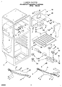 LINER, LIT/OPTIONAL Diagram and Parts List for ET14NKXDN00  Whirlpool Refrigerator