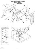 SECTION Diagram and Parts List for LEB6000KQ0  Whirlpool Dryer