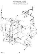 REAR PANEL Diagram and Parts List for KAWS777EQ0  KitchenAid Washer