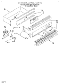 CONTROL PANEL Diagram and Parts List for SB160PEDQ4  Whirlpool Wall Oven