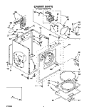 SECTION Diagram and Parts List for LE8860XWQ0  Whirlpool Dryer