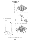 DISHRACK Diagram and Parts List for DU1099XT1  Whirlpool Dishwasher