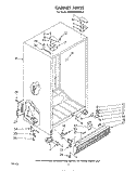 CABINET Diagram and Parts List for ED22EMXPWR0  Whirlpool Refrigerator