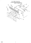 CABINET Diagram and Parts List for MHE13XHB0  Roper Microwave