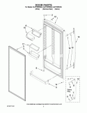 DOOR PARTS Diagram and Parts List for EL87TRRRV06  Whirlpool Refrigerator