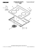 COOKTOP PARTS Diagram and Parts List for IES350XW1  Inglis Range