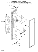 FREEZER DOOR PARTS Diagram and Parts List for ES2FHAXSL01  Whirlpool Refrigerator