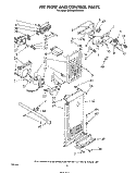 AIR FLOW AND CONTROL Diagram and Parts List for ED26MKXRWR0  Whirlpool Refrigerator