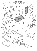 UNIT PARTS Diagram and Parts List for GD25FFCHT00  Whirlpool Refrigerator