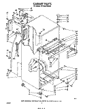 CABINET Diagram and Parts List for ET16AK1MWR1  Whirlpool Refrigerator