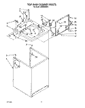 TOP AND CABINET, LIT/OPTIONAL Diagram and Parts List for LA9480XWF1  Whirlpool Washer