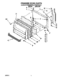 FREEZER DOOR Diagram and Parts List for KTRS20KBWH00  KitchenAid Refrigerator