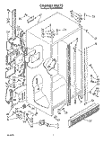 CABINET Diagram and Parts List for RS25AWXWL00  Roper Refrigerator