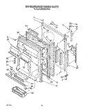REFRIGERATOR DOOR Diagram and Parts List for EB22DKXWW01  Whirlpool Refrigerator