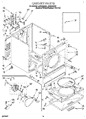 SECTION Diagram and Parts List for LEC6646AQ1  Whirlpool Dryer
