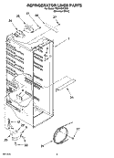 REFRIGERATOR LINER PARTS Diagram and Parts List for TS25CGXTD00  Estate Refrigerator