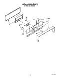BACKGUARD Diagram and Parts List for SF330PEWW2  Whirlpool Range